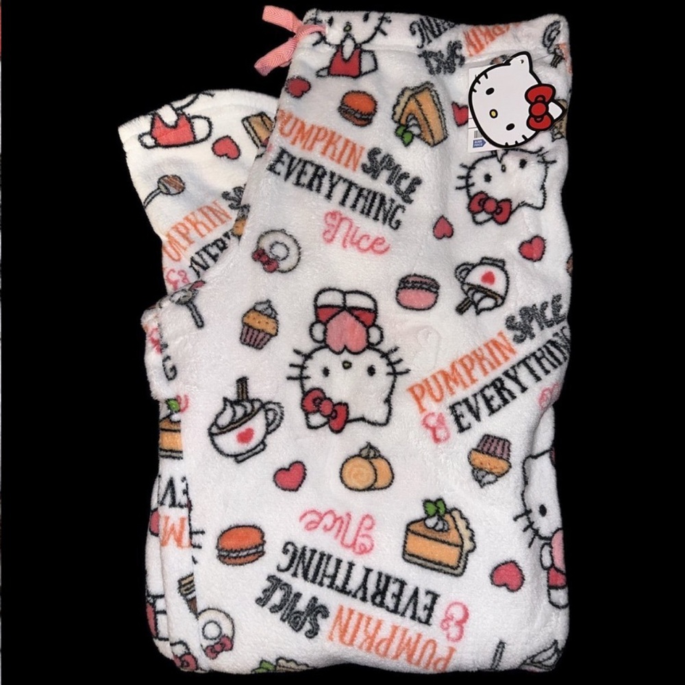 Hello Kitty Fall Pumpkin Spice PJ Pants